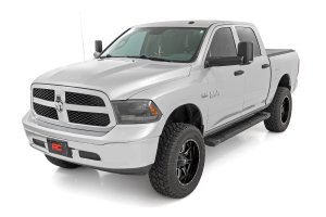 Ram 1500 Classic Running Boards - Rough Country - HD2 - Black - '19-'23